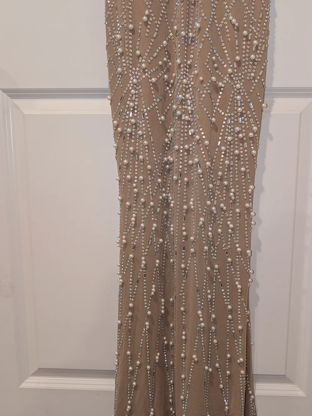 Marilyn Monroe JFK Birthday Dress Nude Embellished Prom Ball Party Dress - Picture 2 of 6
